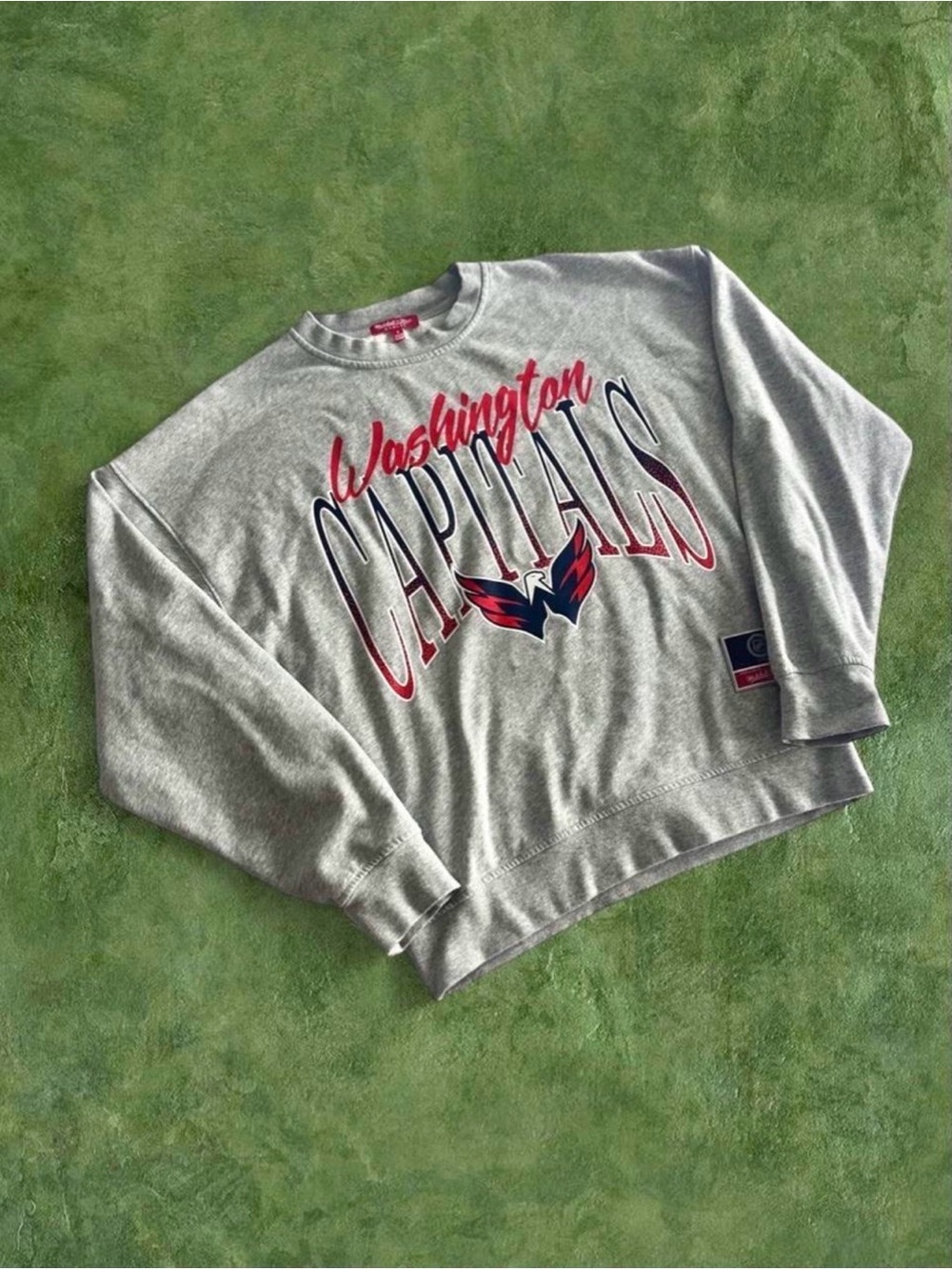 Mitchell & Ness Women’s Washington Capitals Grey Crewneck Sweatshirt